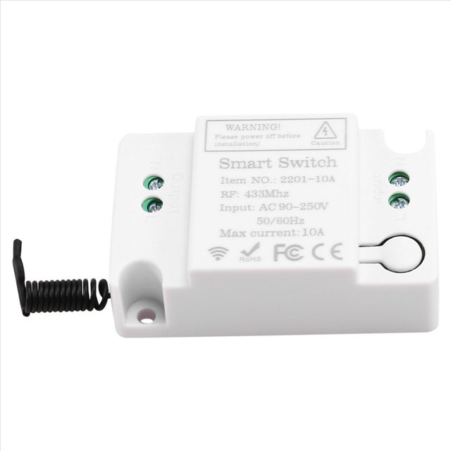 Receptor de Relé Mini de 220 V, Interruptor de Control Remoto Inalámbrico de un Solo Canal de 1 Canal, Relé de 10 A