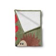thumbnail image 2 of Hedgehog Soft Flannel Fleece Throw Blanket, Loving Hedgehog Couple Exchange Glances with Heart and I Love You Message, Cozy Plush for Indoor and Outdoor Use, 70" x 90", Multicolor, by Ambesonne, 2 of 6