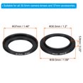 thumbnail image 2 of Uxcell 30.5mm-37mm Metal Step Up Ring, Camera Lens Filter Adapter Ring for Camera Lenses Hood, Black, 2 of 5