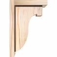 thumbnail image 3 of 7 1/2"W x 8"D x 12"H Del Monte Smooth Corbel w/Backplate, Douglas Fir, 3 of 9