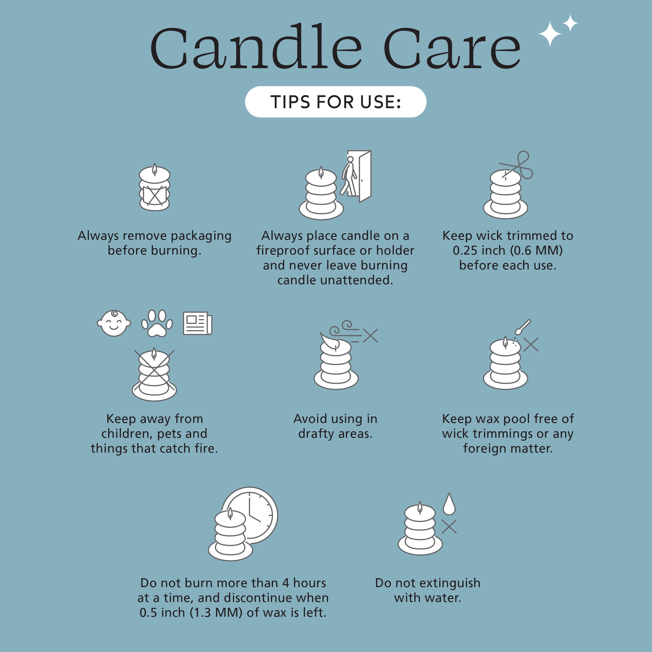 Mainstays Single Wick Bubble Pillar Candle, 3 in x 5 in, Unscented, Blue
