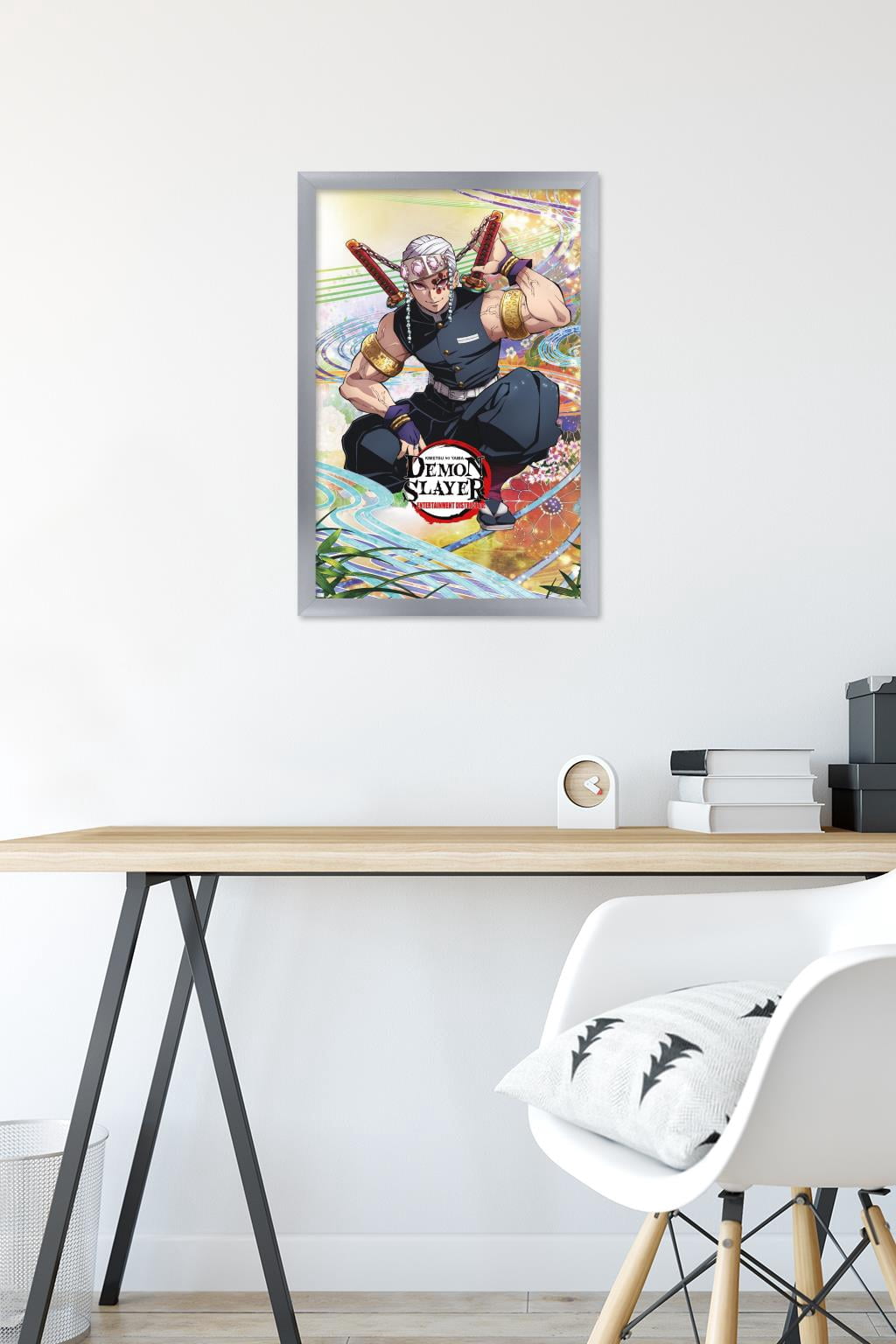 Demon Slayer - Tengen Uzui One Sheet Wall Poster, 14.725" x 22.375" Framed