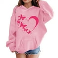 thumbnail image 5 of Ruyang Cute Heart Butterfly Hoodies for Teen Girls Oversized Pullover Hoodies Long Sleeve Fall Winter Hooded Sweatshirts, 5 of 5