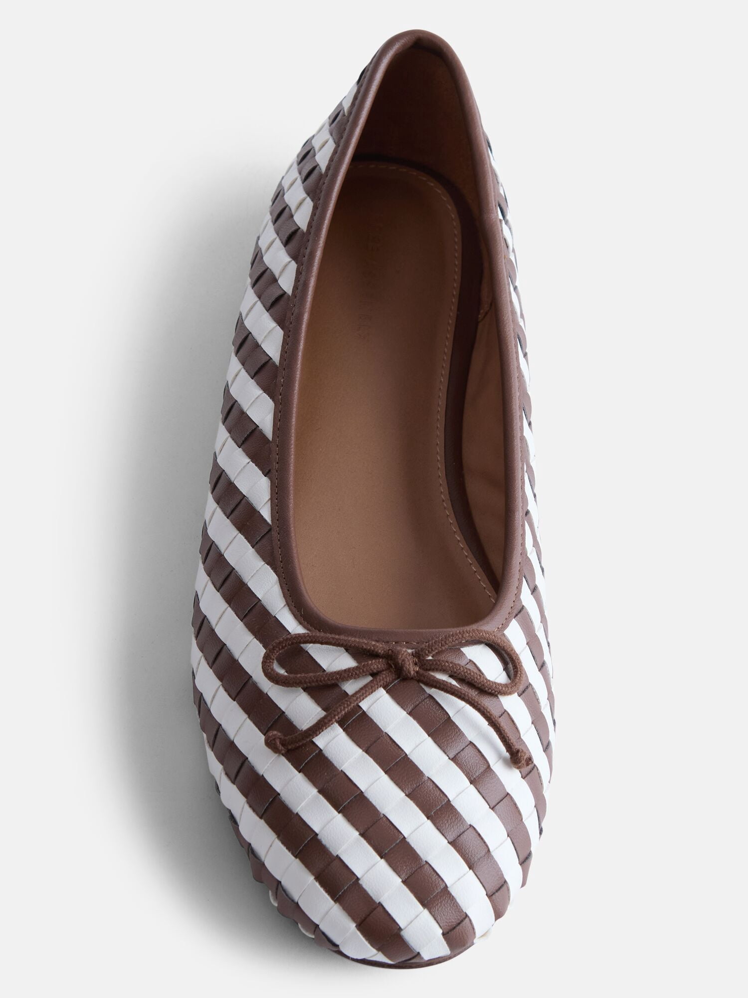 Free Assembly Women's Striped Woven Ballet Flats