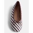 thumbnail image 6 of Free Assembly Women's Striped Woven Ballet Flats, 6 of 7