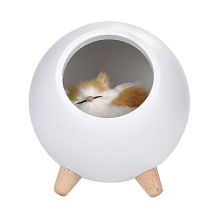 

WIURAY Led Lights For Bedroom Cat Pet House Ambience Lamp USB Charging Cute Cartoon MINI LED Night Light