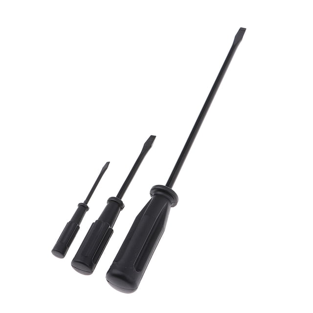 Destornillador de controlador plano de material acero de de plástico - 3pcs Reparación de máquinas herramientas BLESIY Destornillador plano