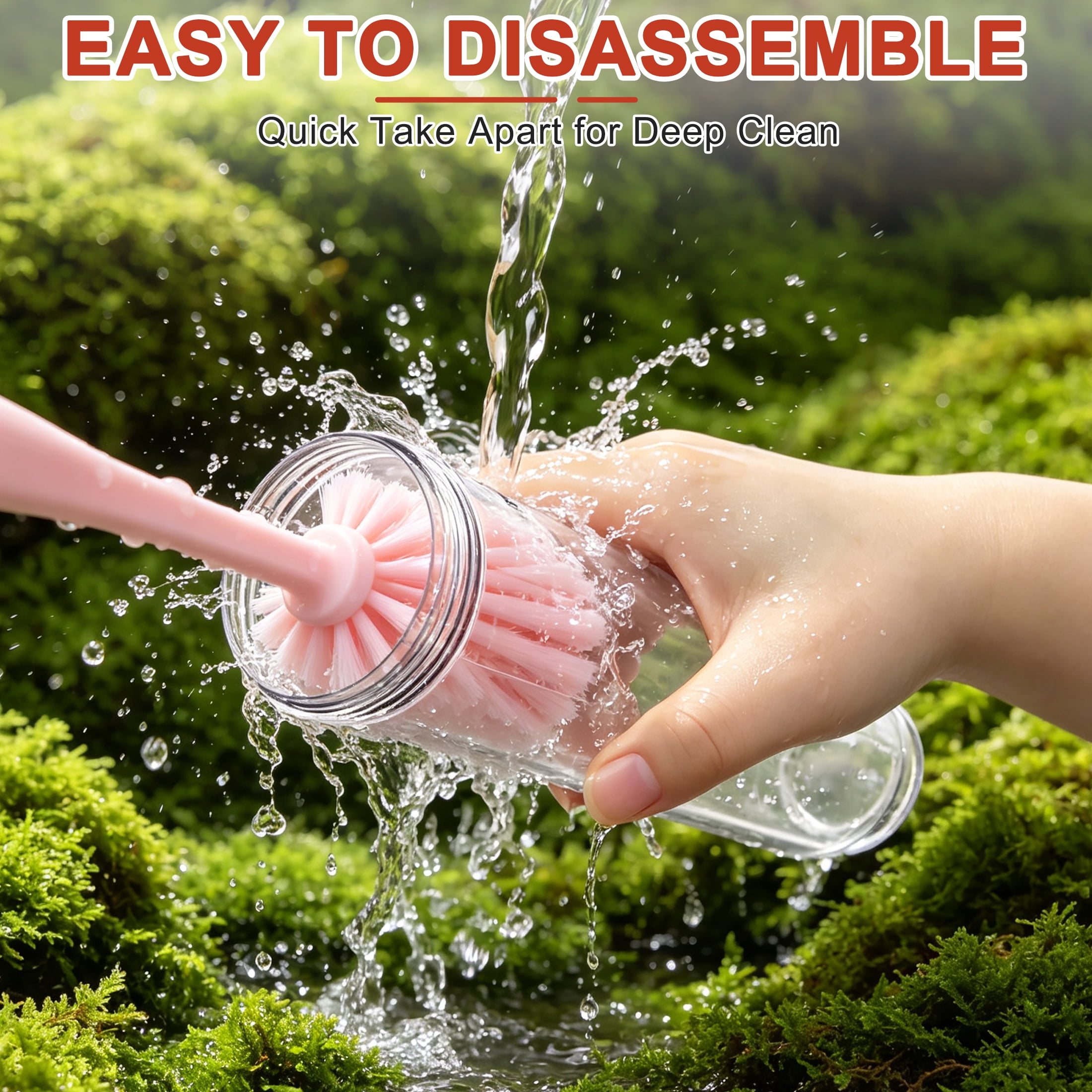GARITIN Hummingbird Feeder 300ml, Anti-Ant Leak Proof Hanging Bird Nectar Feeder with Built-In Ant Moat for Outdoor Garden Yard