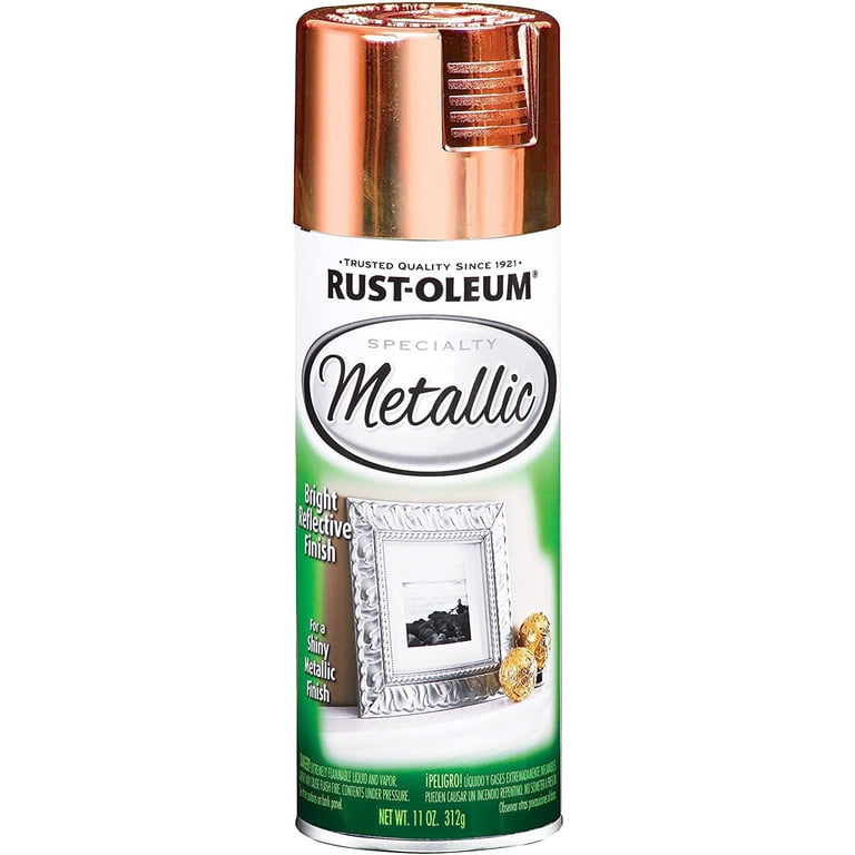 Rust-Oleum, Metallic Spray, 1937830, Copper, Real Metal Leafing