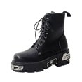 thumbnail image 1 of Women's Punk Style Ankle Bike Wool Platform Shoe, 1 of 1