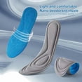 thumbnail image 5 of par de plantillas duraderas para zapatos, plantillas sin olor para hombres, plantillas de alta elasticidad para protección de los pies, plantillas Nano desodorantes para hombres, 5 of 5