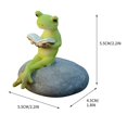 thumbnail image 3 of TUITOONM Frog Pot Decor Set Miniature Figurines for Flower Pots, Shelves & Dashboards – Weatherproof Resin Collection, 3 of 8