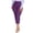 Purple, variant on Qiopertar Women's Slim Fit Cropped Pants with Pockets Casual Solid Color Fashionable Trousers Relaxed Fit Summer Beach Vacation Travel Comfy Capri Pants, Beige M