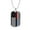 Military Chain (Gold), variant on Political Thin Blue Red Line Dog Tag Necklace Stainless Steel 24" Chain Silver Tone or Gold Tone Finish 24