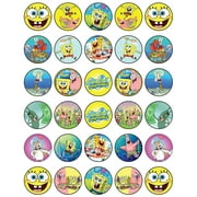 Whimsical Practicality's SpongeBob Edible Wafer Paper 1.5" Cupcake Toppers-30 count