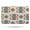 Boho Brown and, variant on Boho Brown and Black Ethnic Pattern Bathroom Rugs Mat,Non Slip Microfiber Bathroom Rug,Rubber Backing,Soft Bathroom Mats for Bathroom Floor,Tub and Shower,17x27in(43x68cm)