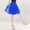 Blue, variant on Solid Color High Waist Skirt With Ruffle Hem And Layered Flounce For Carnival Party Dance Performance Ballet Tutu Skirts For Women Gray One Size