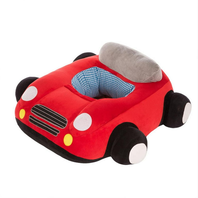 Toutek Baby Seats Sofa Toys Car Seat Support Seat Baby Plush Without Filler  (Red) 