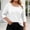 White, variant on NominalSnug Womens Plus Size Tops 3/4 Length Sleeve T Shirts Asymmetrical Neck Blouses for Women Dressy Casual Fashion Clothes 2026