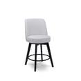 thumbnail image 2 of MINCETA Counter Stools,26" 360 Free Swivel High Back Full Back Upholstered Nail Head Counter Height Bar Stools,1 Piece,Performance Fabric in Light Gray, 2 of 10