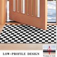 thumbnail image 3 of Black and White Checkered Pattern Door Rugs,Washable Non Slip Door Mats Indoor,Decorative Door Mats,Entry Mat Indoor for Entrance,Bedroom,Kitchen,Bathroom,17"x30", 3 of 6