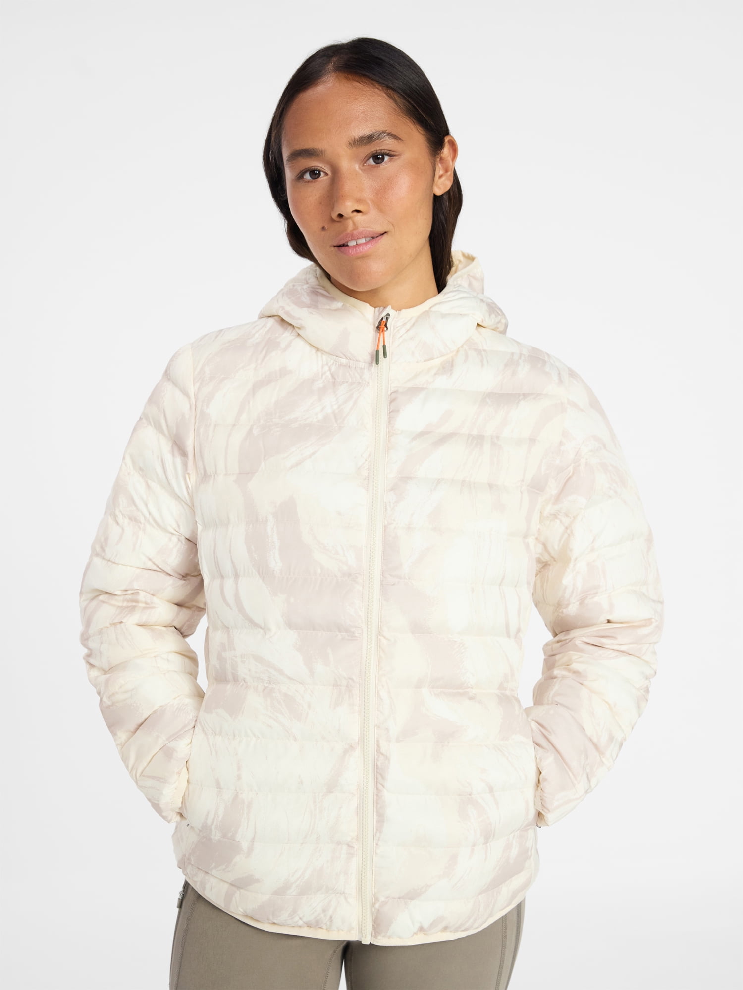 Ozark Trail Women's and Women's Plus Size Core Puffer Jacket with Hood, Sizes XS-3X