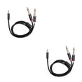 thumbnail image 2 of Cateissary Cable de audio Cable adaptador de enchufe chapado en oro doble Carcasa de aleación de aluminio Type1 NO1, 2 of 6