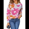 thumbnail image 2 of Suéter de Flores, Cuello Redondo, , Informal, de Larga, para Otoño e Invierno, de Punto. M, 2 of 10