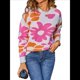thumbnail image 2 of Suéter de Flores, Cuello Redondo, , Informal, de Larga, para Otoño e Invierno, de Punto. M, 2 of 10