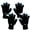 2PAIRS, variant on Light Finger Gloves Light up Glove LED with Lights on Fingertips for Men Glow Flashlight Lighted Mittens Party