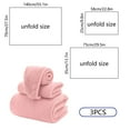 thumbnail image 3 of LiUMX Extra Large Bath Towels Set of 3 | Oversized Bath Sheets & Shower Cap | Super Soft Absorbent Microfiber Towels for Bathroom, Gym, Hotel & College Dorm, 3 of 5