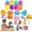 H 6PCS, variant on JHEHF Easter Eggs with Toys 12pcs Filled Easter Eggs Cute Colorful Fillable Eggs Easter Basket Stuffers and Gifts Party Supplies Decor Easter Gift