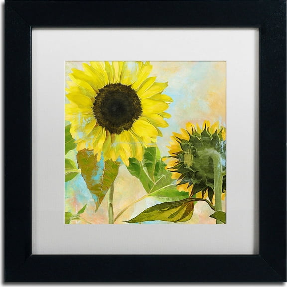 Trademark Fine Art "Soleil I" Canvas Art by Color Bakery, White Matte, Black Frame