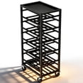 thumbnail image 2 of HOHYN 50 Can Spray Paint Storage Rack, Rolling Spray Bottle or Lube Holder, Metal Aerosol Storage Cart, Aerosol Can Holder Rack, Paint Bottle Organizer for Garage And Craft Workroom, 2 of 7