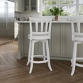 thumbnail image 3 of Hillsdale Furniture Presque Isle Wood Counter Height Swivel Stool, White, 3 of 16
