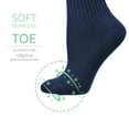 thumbnail image 6 of Sierra Socks Boys & Girls Midweight Organic Cotton School Crew Socks, 3 Pack, Durable Fit, 6 of 6