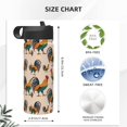 thumbnail image 4 of Goofa Rooster for Insulated Kettle 18oz Water Bottle Insulated Tumbler with Handle & Flip Straw - Fits in Cup Holder, Leak Resistant Tumbler, 4 of 8
