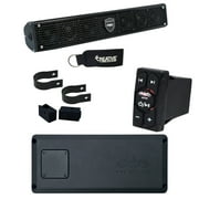 Wet Sounds STX-MICRO-4 Powersports Amp, Stealth-6-Core Soundbar & WW-BTVC Bluetooth Rocker Switch Receiver / Controller