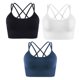 thumbnail image 1 of piezas de ropa interior deportiva para mujer con tirantes acolchados, ropa interior de soporte medio adecuada para yoga y fitness; adecuada para una circunferencia del pecho inferior de 87, 1 of 5