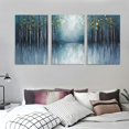 thumbnail image 3 of ONETECH Abstract Picture Wall Art Canvas: Modern Artwork Texture Painting on canvas for Bedroom 12''x16''X3 Panels, 3 of 4