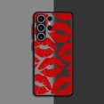 thumbnail image 3 of Matte Case For Samsung Galaxy S22 S23 Ultra S24 S20 S21 FE S10 Plus Capa Note 20 10 Lite Phone Funda Gothic Style Black Lip, 3 of 5