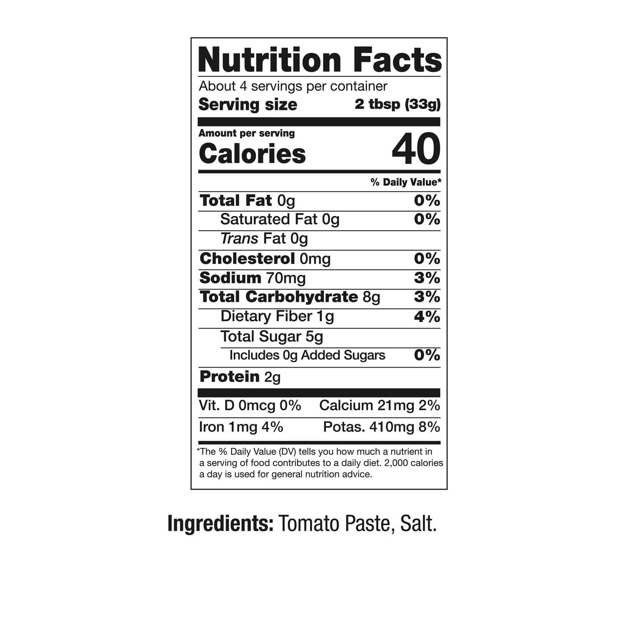Cento Tomato Paste, 4.56 oz – allergens not contained