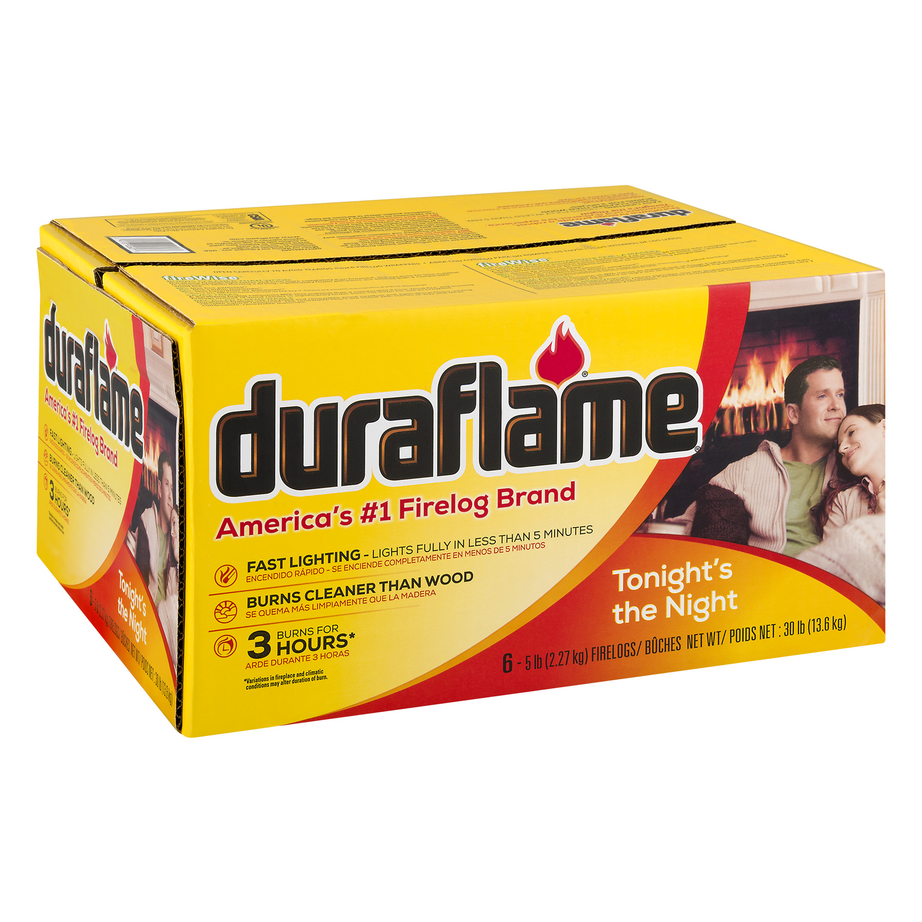 duraflame® 5lb 3-hr Firelog – 6 pk - Walmart.com