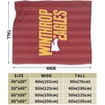thumbnail image 3 of Winthrop A University Logo Fleece Blanket, Very Soft Microfiber Flannel Blanket for Couch Warm and Cozy for All Seasons, 3 of 6