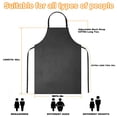 thumbnail image 2 of Delantal impermeable de goma y vinilo Gotega, paquete de 4, negro, 2 of 7