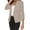 Beige, variant on Women's Solid Color Long Sleeve Simple Thin Women's Small Suit Women's Coat Khaki 3XL