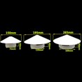 thumbnail image 3 of HLONK Capuchon de Ventilation en PVC pour Toit, Capuchon de Pluie Rond 75-160mm pour Tuyau, 3 of 7