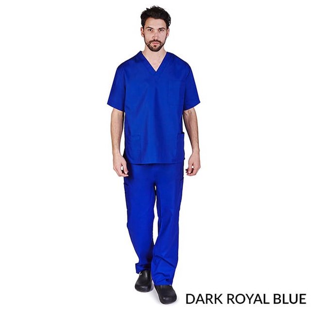 M&M SCRUBS Men's Scrub Set Medical Scrub Top and Pants