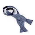 thumbnail image 3 of Jacob Alexander Men's Self Tie Freestyle Floral Bow Tie - Slate Blue, 3 of 7