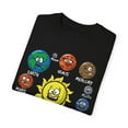 thumbnail image 3 of Orbiting Different Planets Astronomer Graphic Cute Astrology Lover Educators Men Women Unisex Garment-Dyed T-shirt, 3 of 4